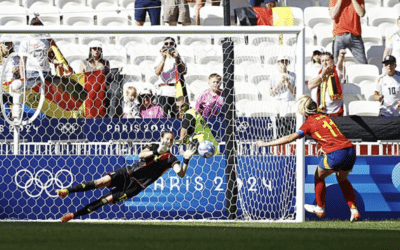 Die deutschen Fußballerinnen besiegten im Spiel um Bronze Spanien mit einem Tor nach einem Elfmeter.